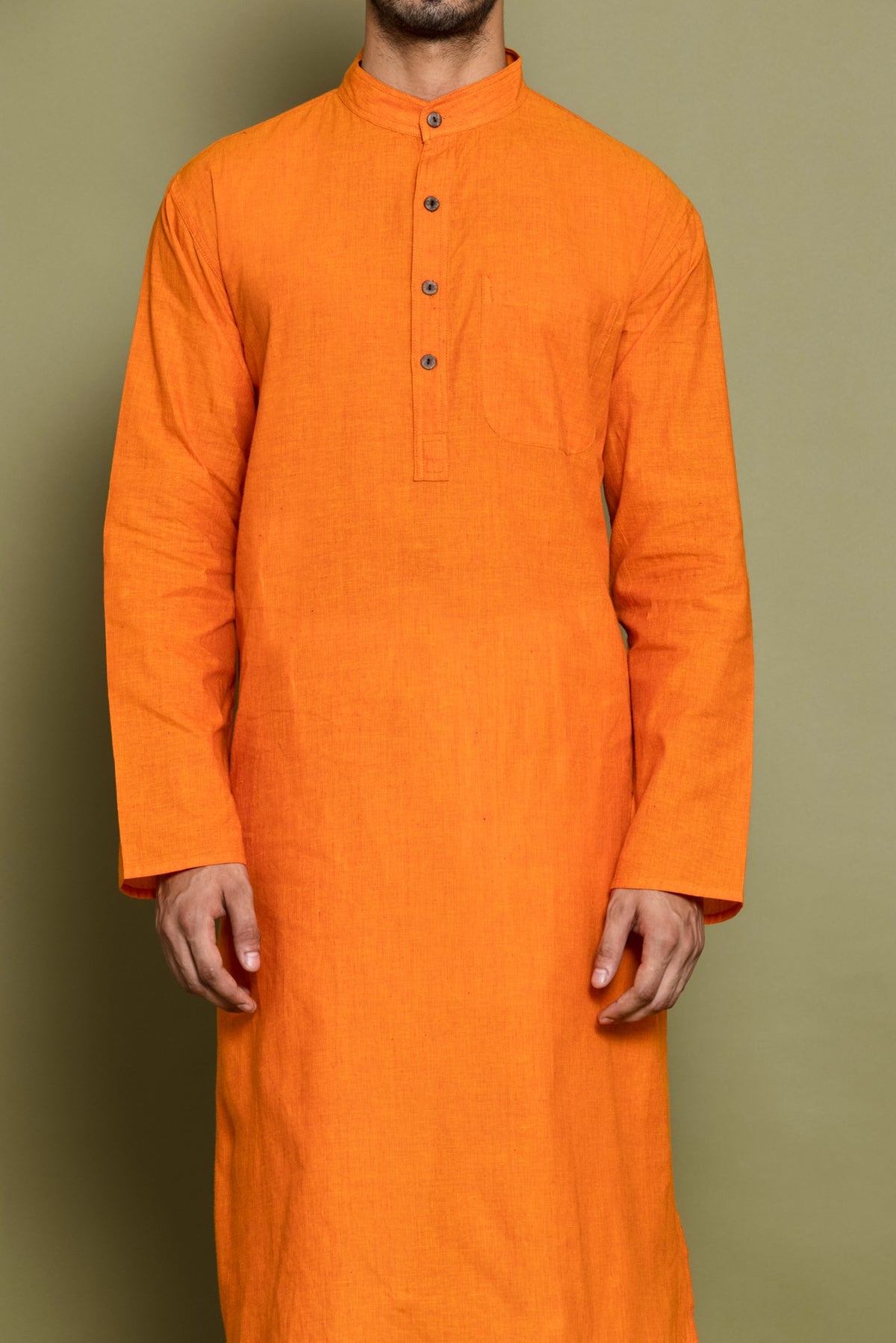 Yellow Solid Straight Kurta