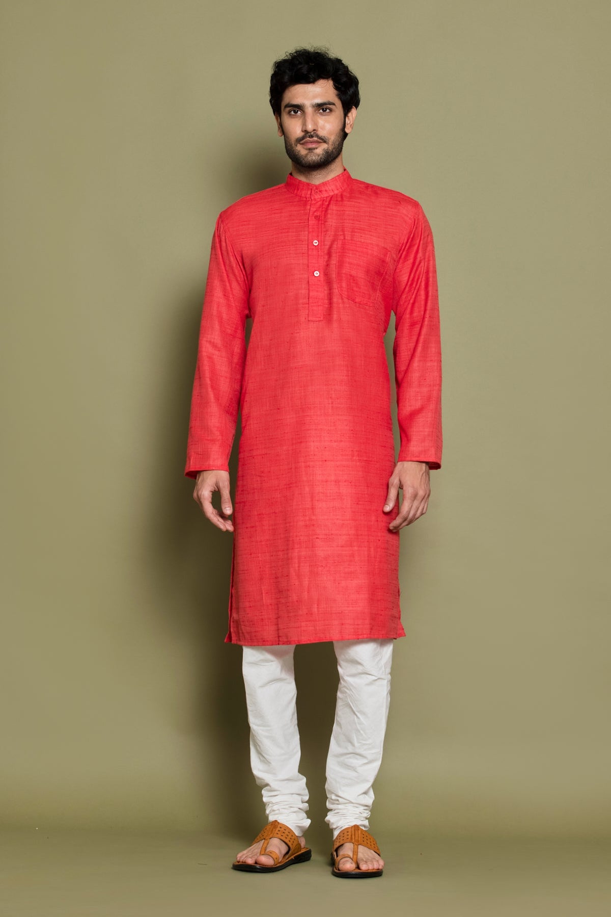 Carrot Handloom Kurta