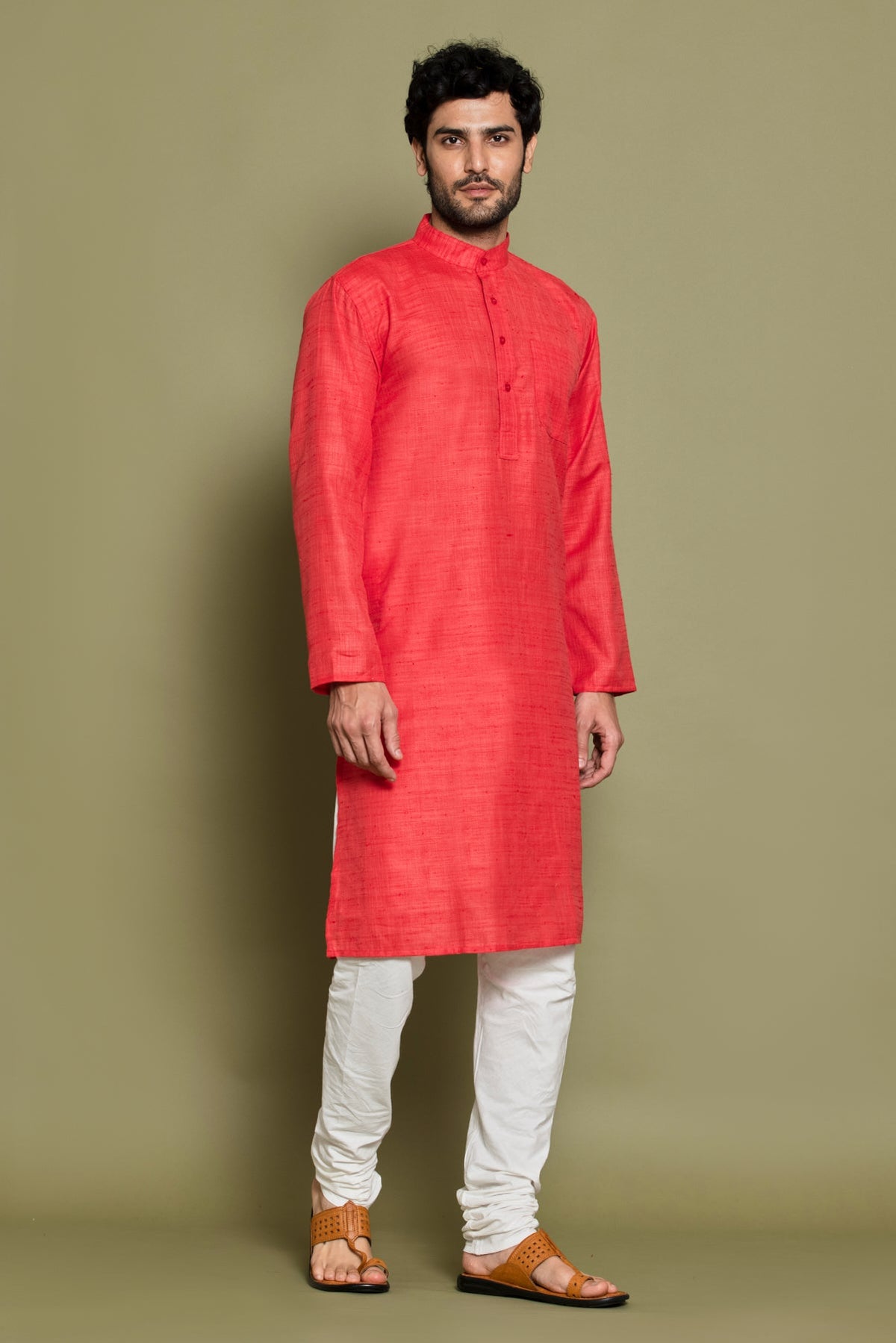 Carrot Handloom Kurta