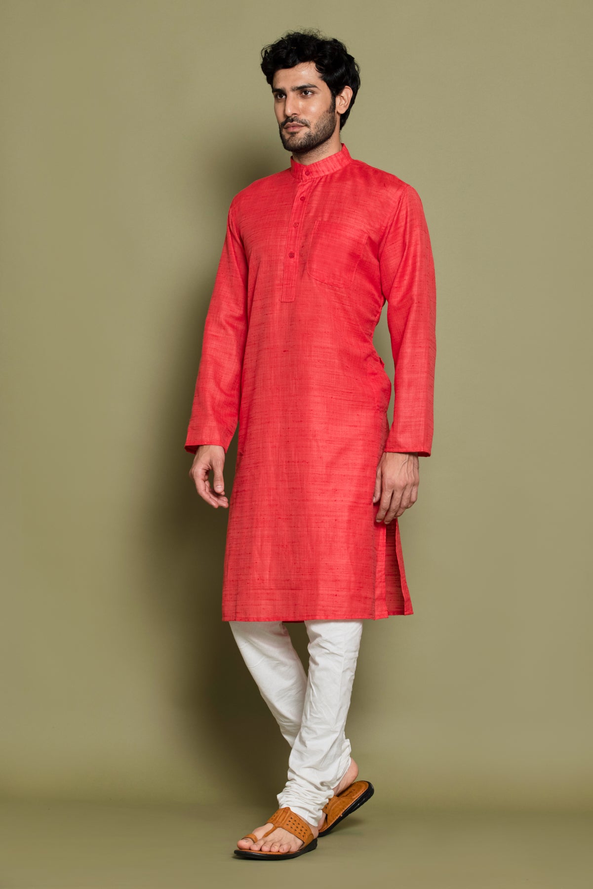Carrot Handloom Kurta