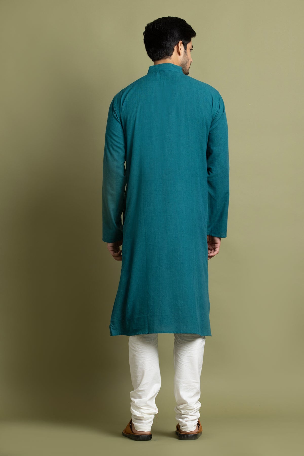 Blue Solid Kurta