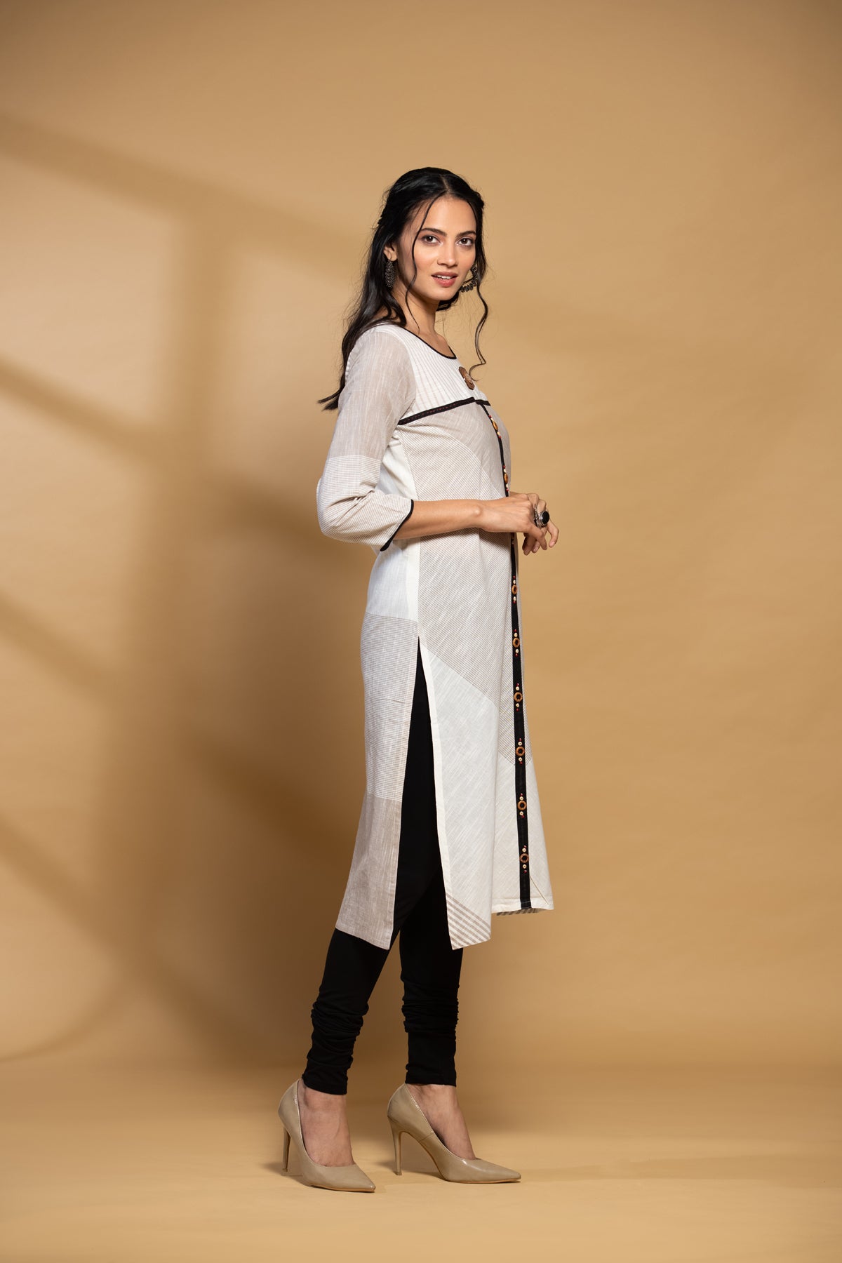 Off White Straight Kurta