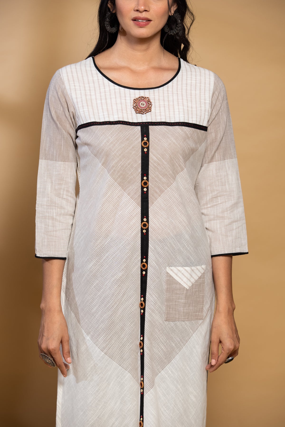 Off White Straight Kurta