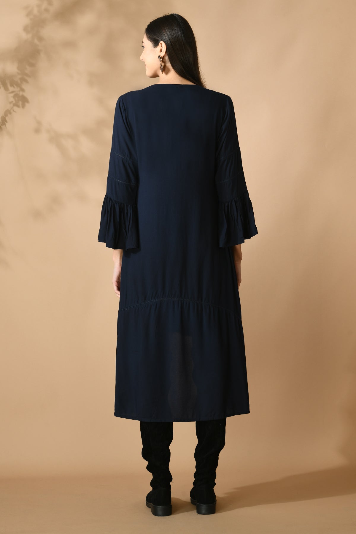 Blue Embroidered Kurta