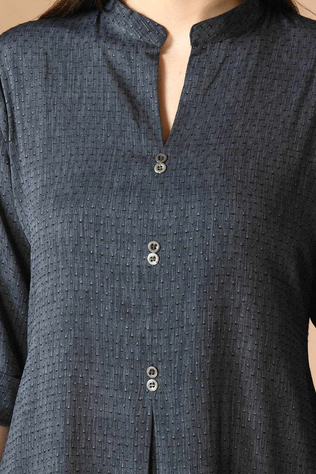 Grey Straight Kurta