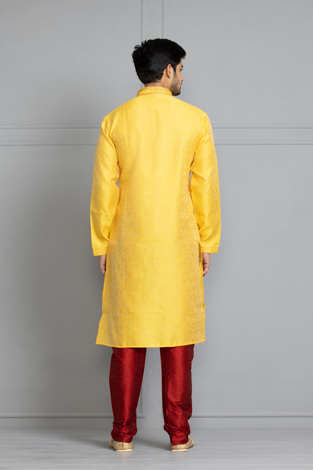 Yellow Embroidered Kurta Set