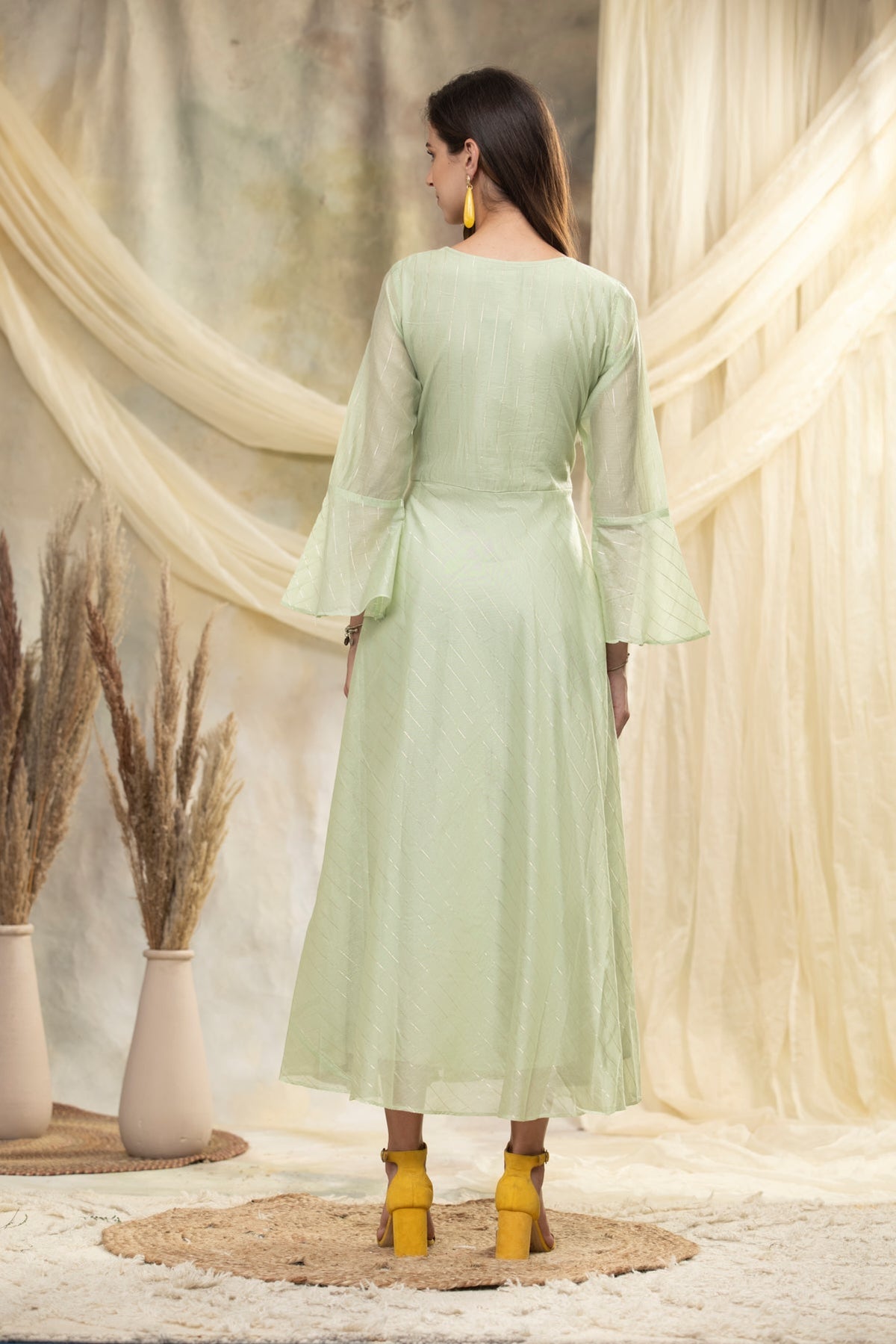 Multi Yoke Embroidered Dress