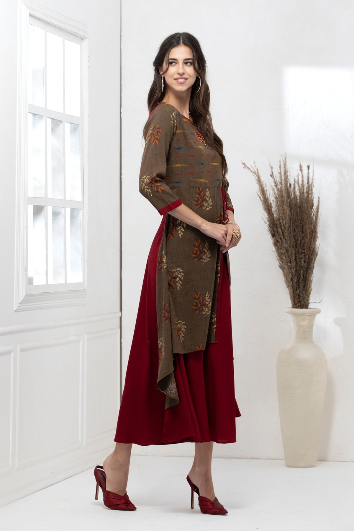 Multi Embroidered Dress