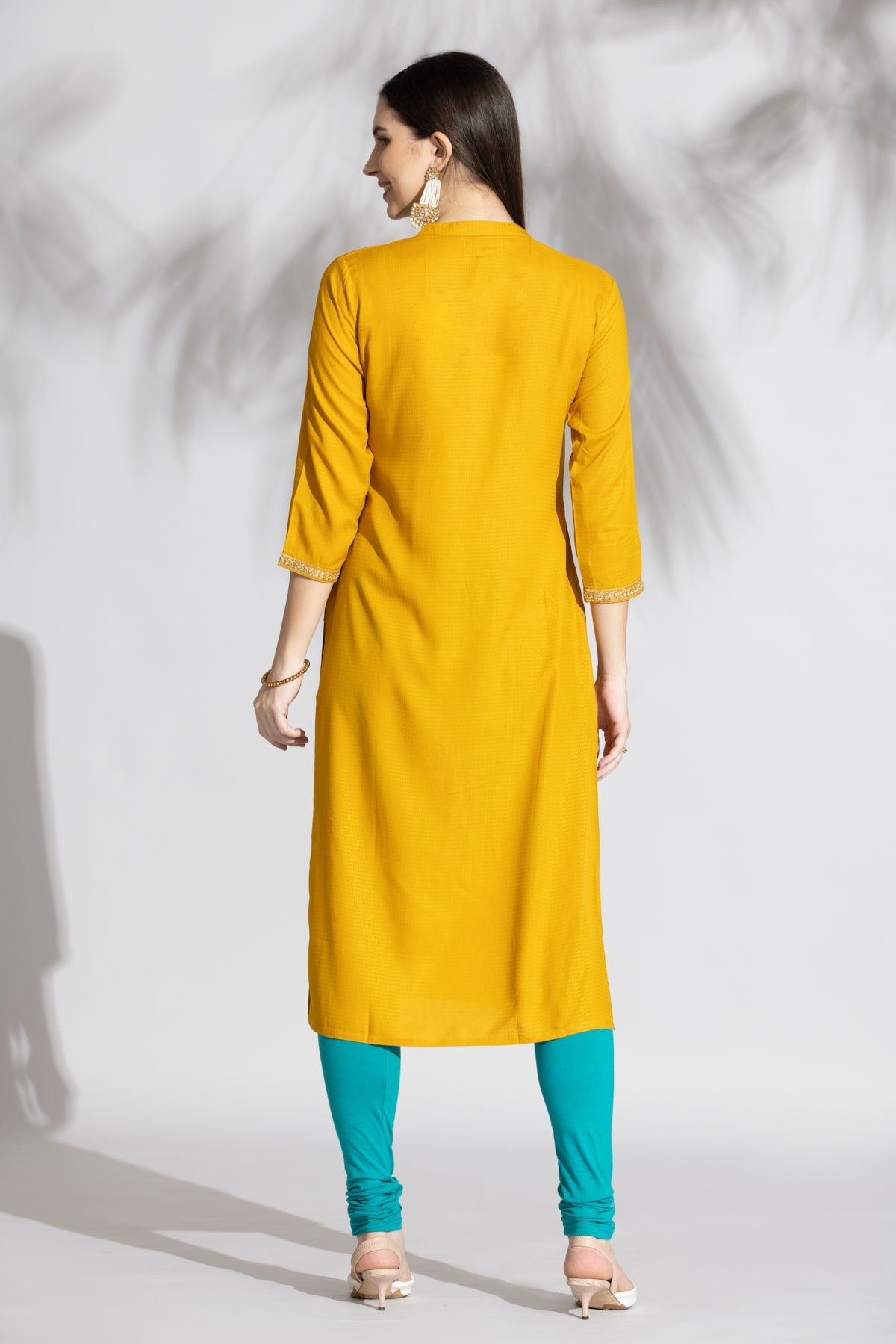 Yellow Straight Kurta