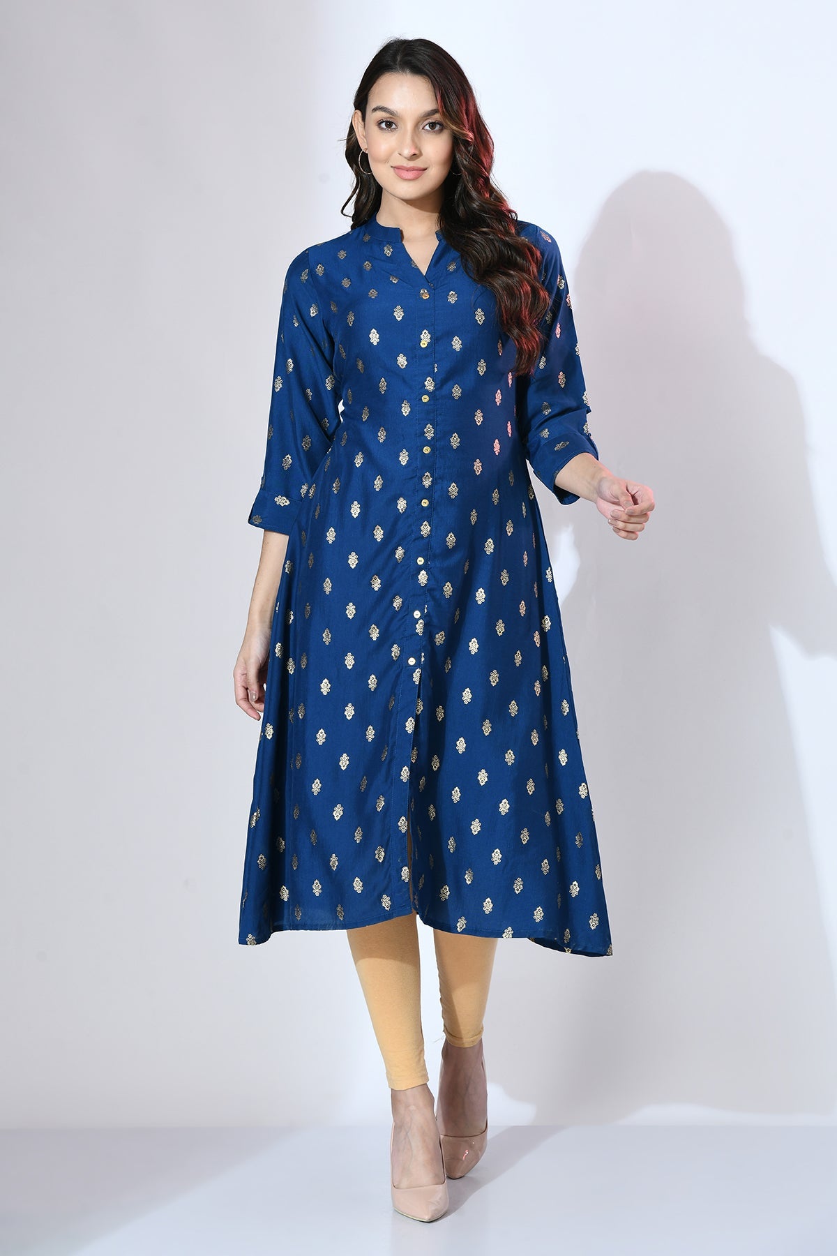 Blue Printed Kurta