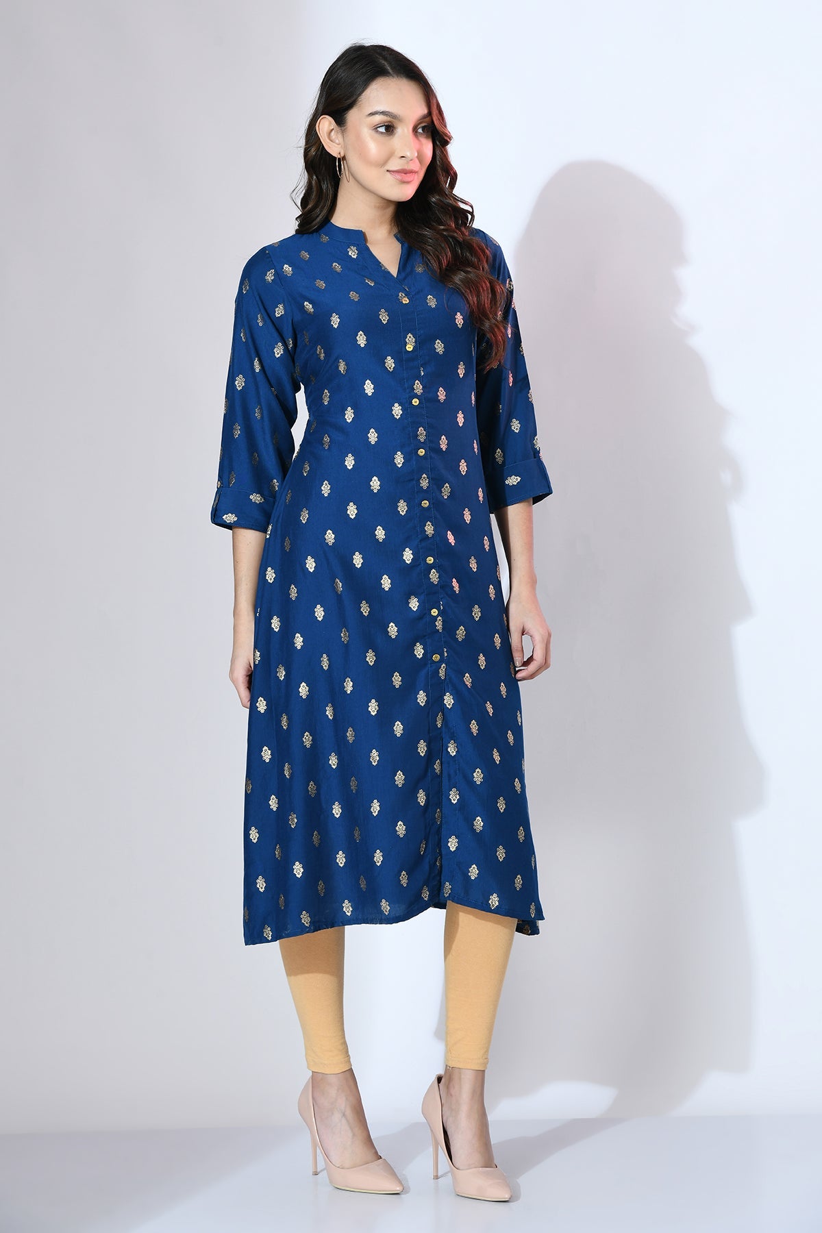 Blue Printed Kurta