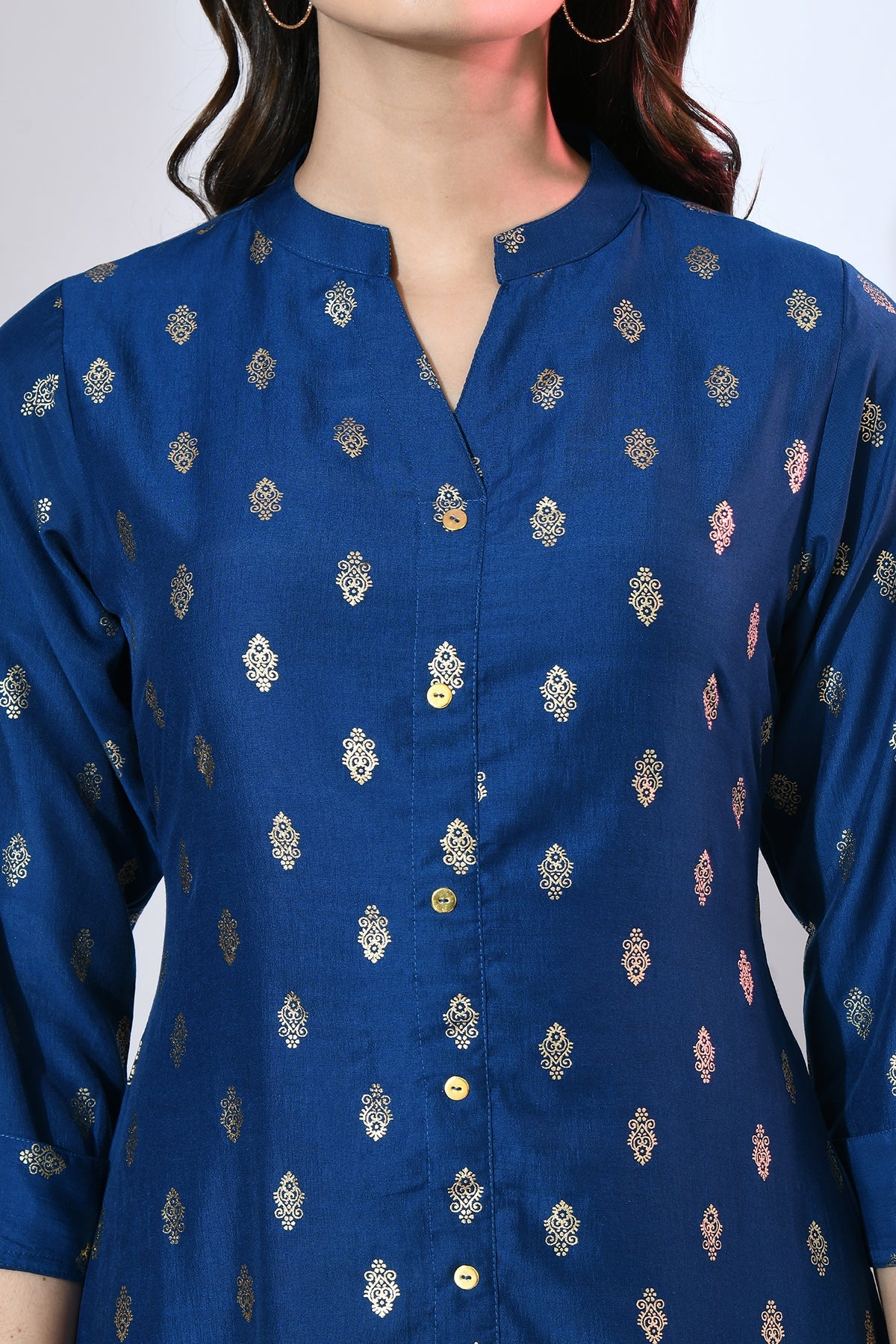 Blue Printed Kurta