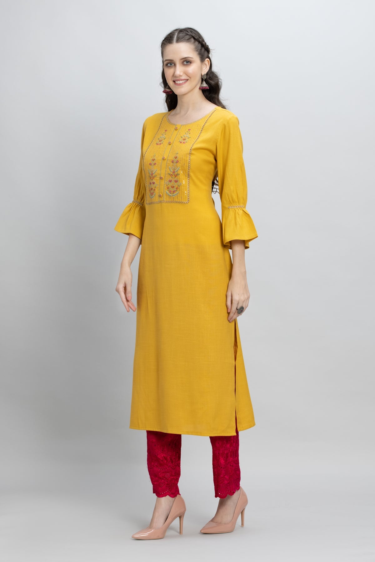 Mustard Yellow Kurta