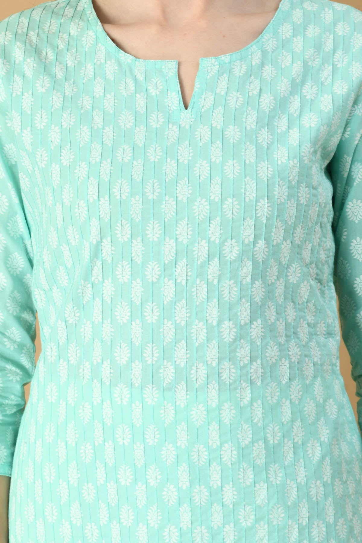 Mint Green Printed Kurta