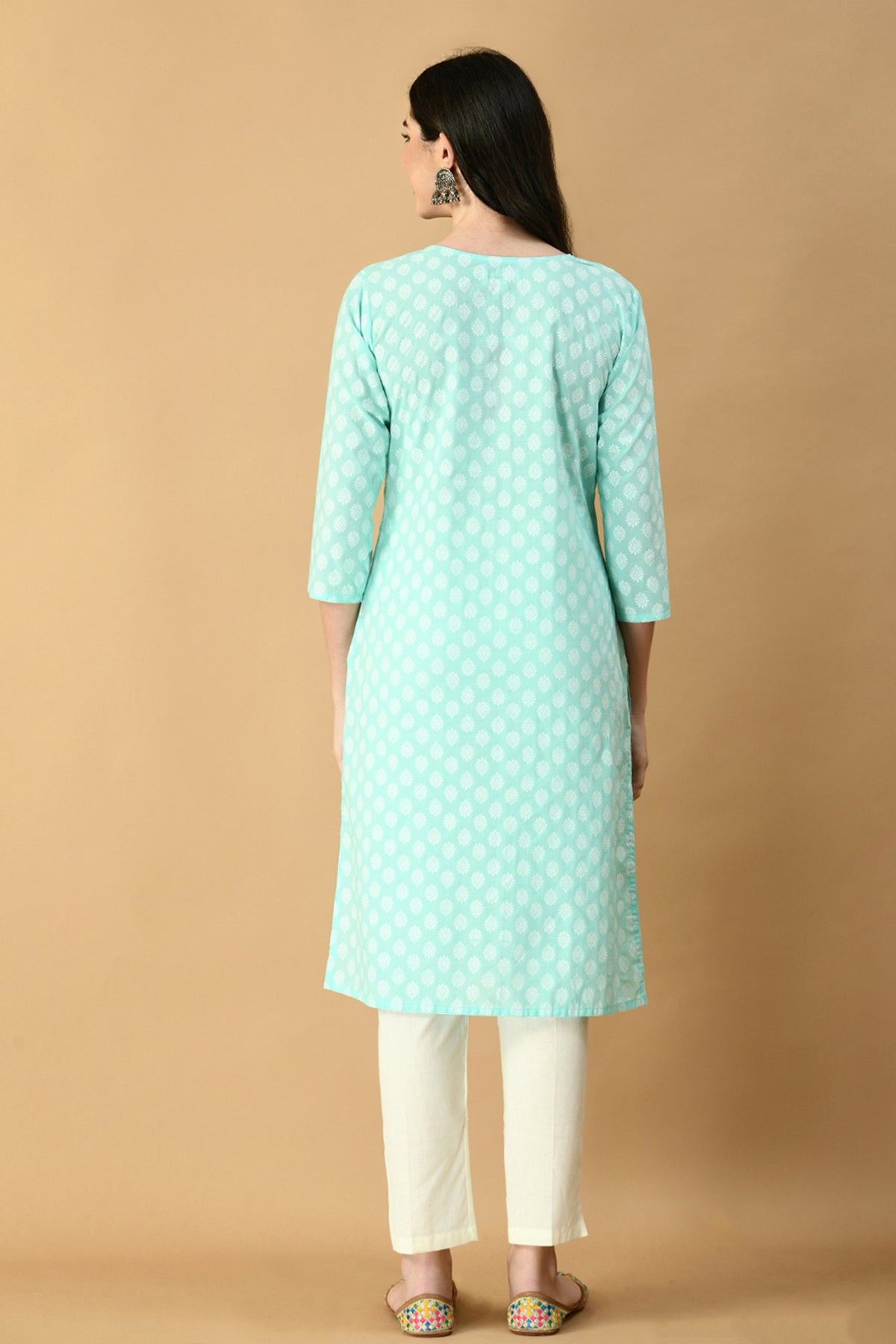 Mint Green Printed Kurta