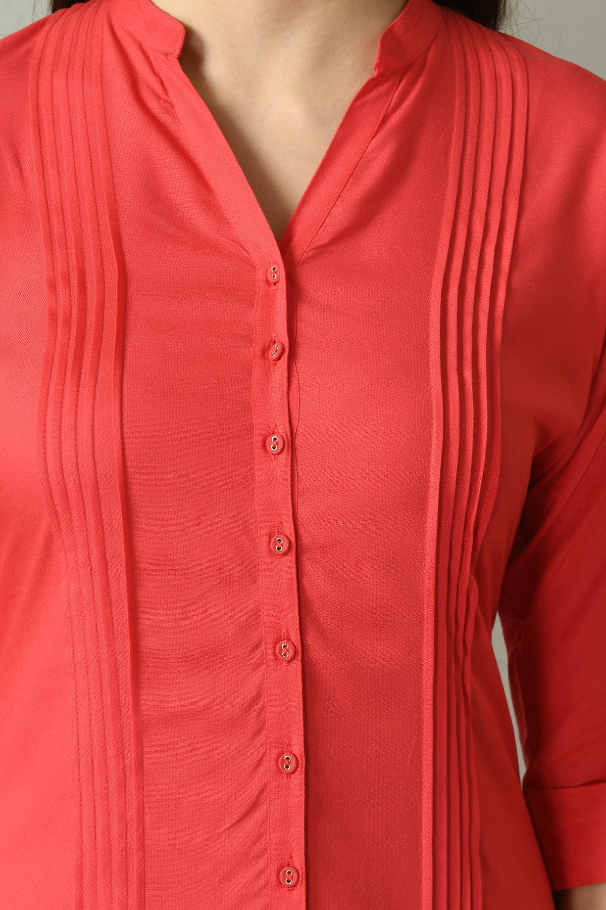 Pink Solid Kurta