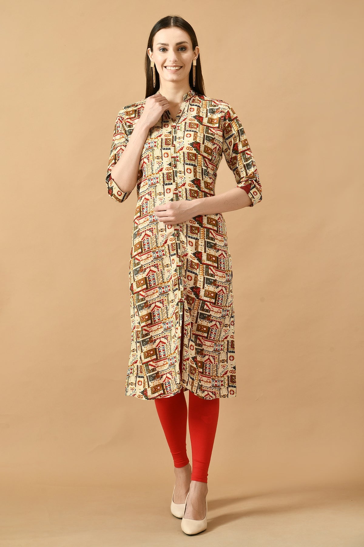 Multi Printed Kurta