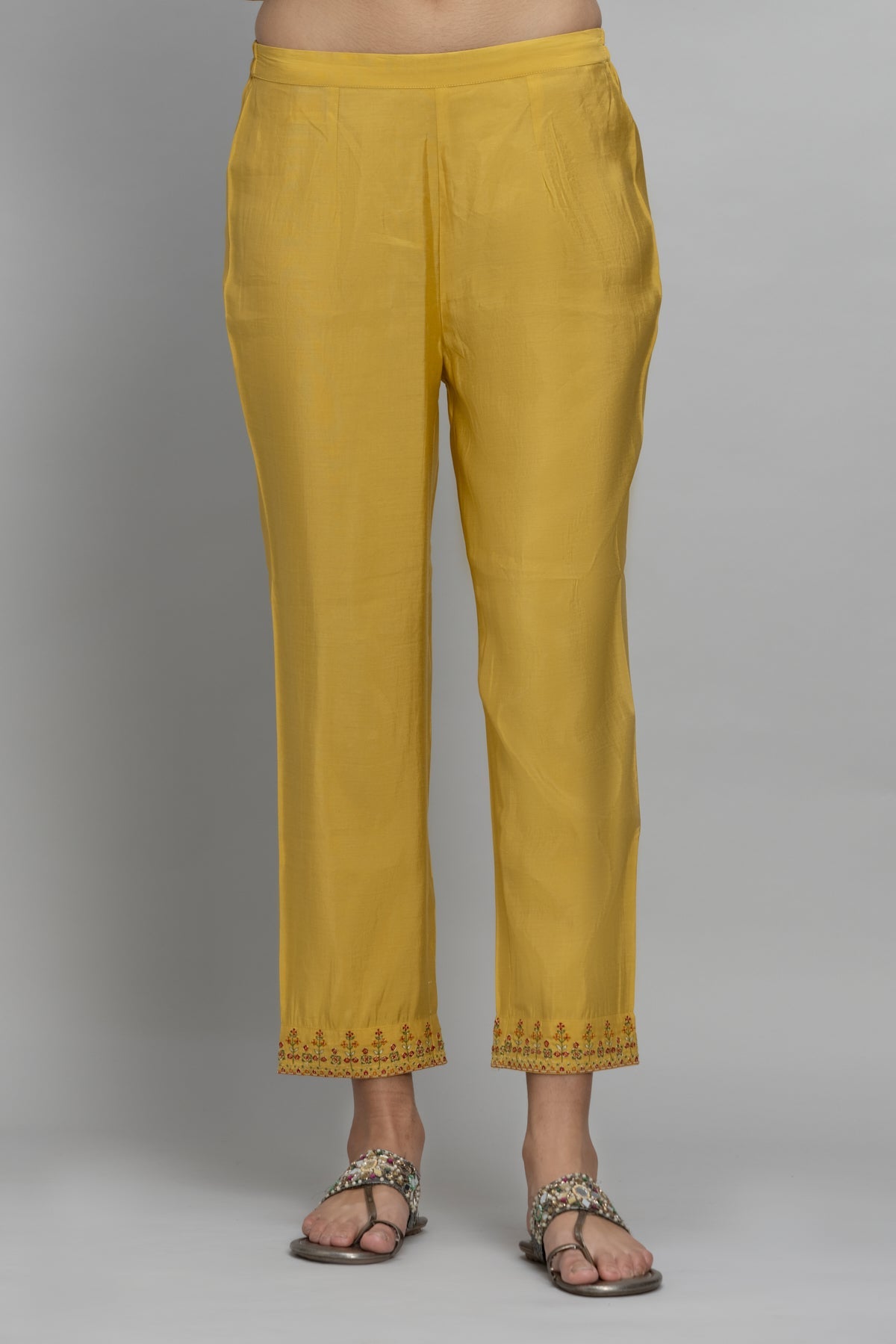 Yellow Embroidered Kurta Set