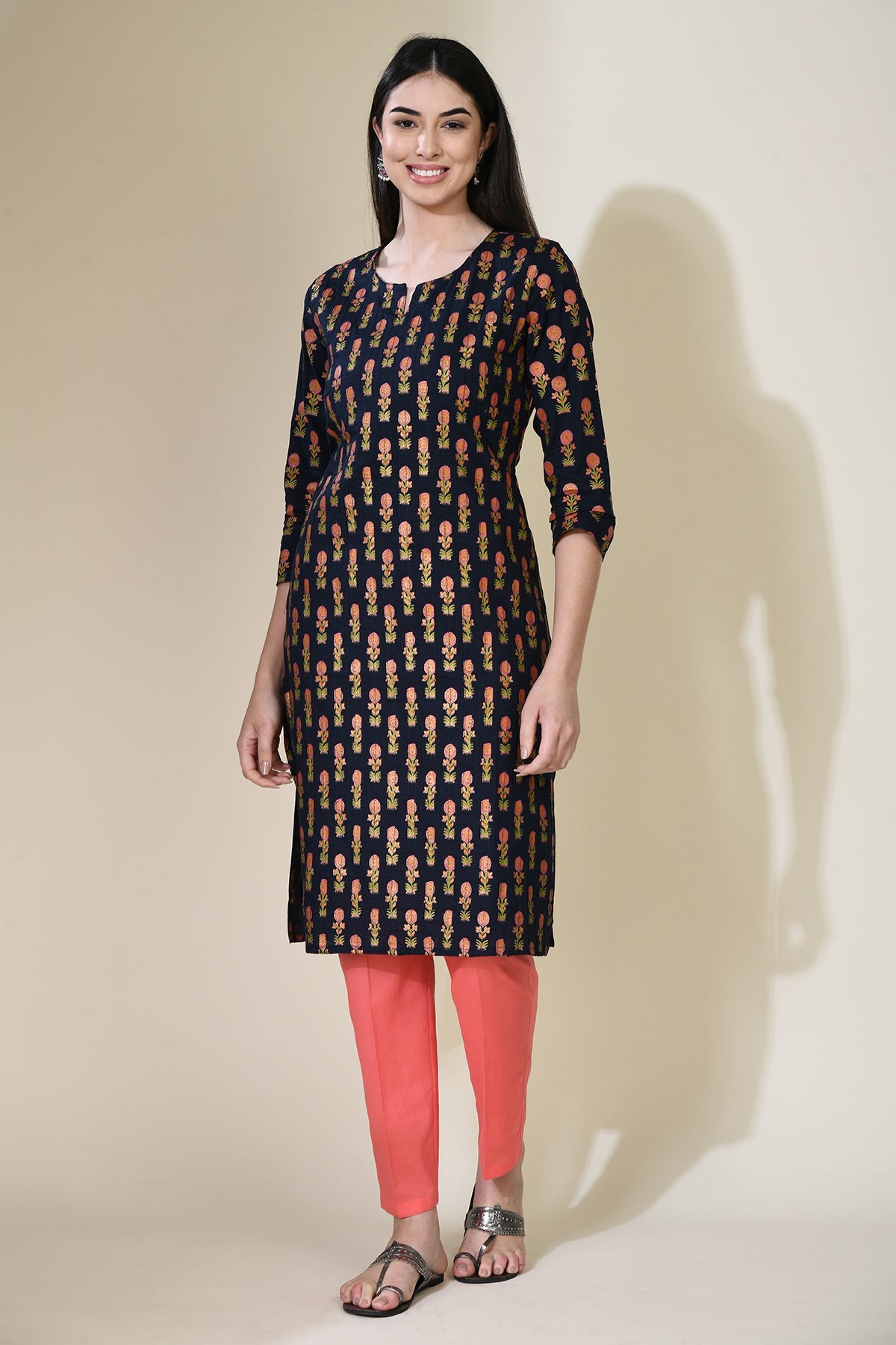 Blue Print Pintex Kurta