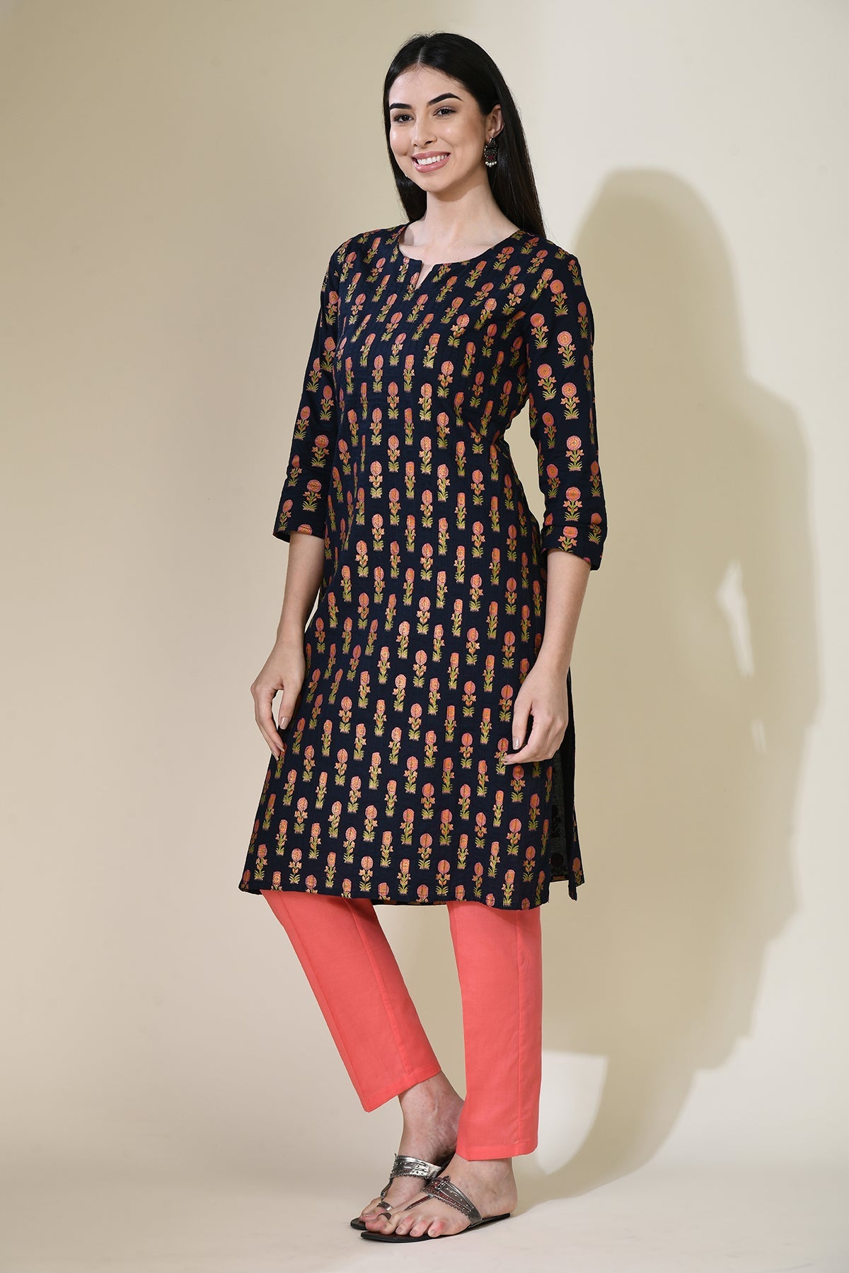 Blue Print Pintex Kurta