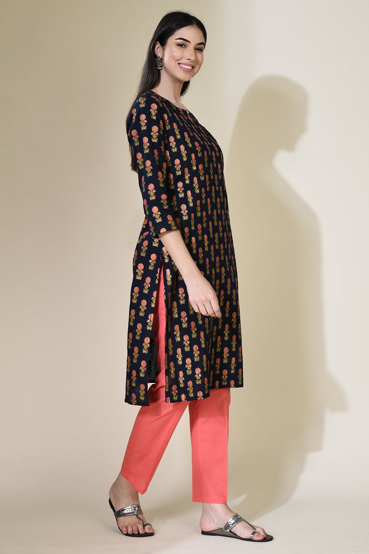 Blue Print Pintex Kurta