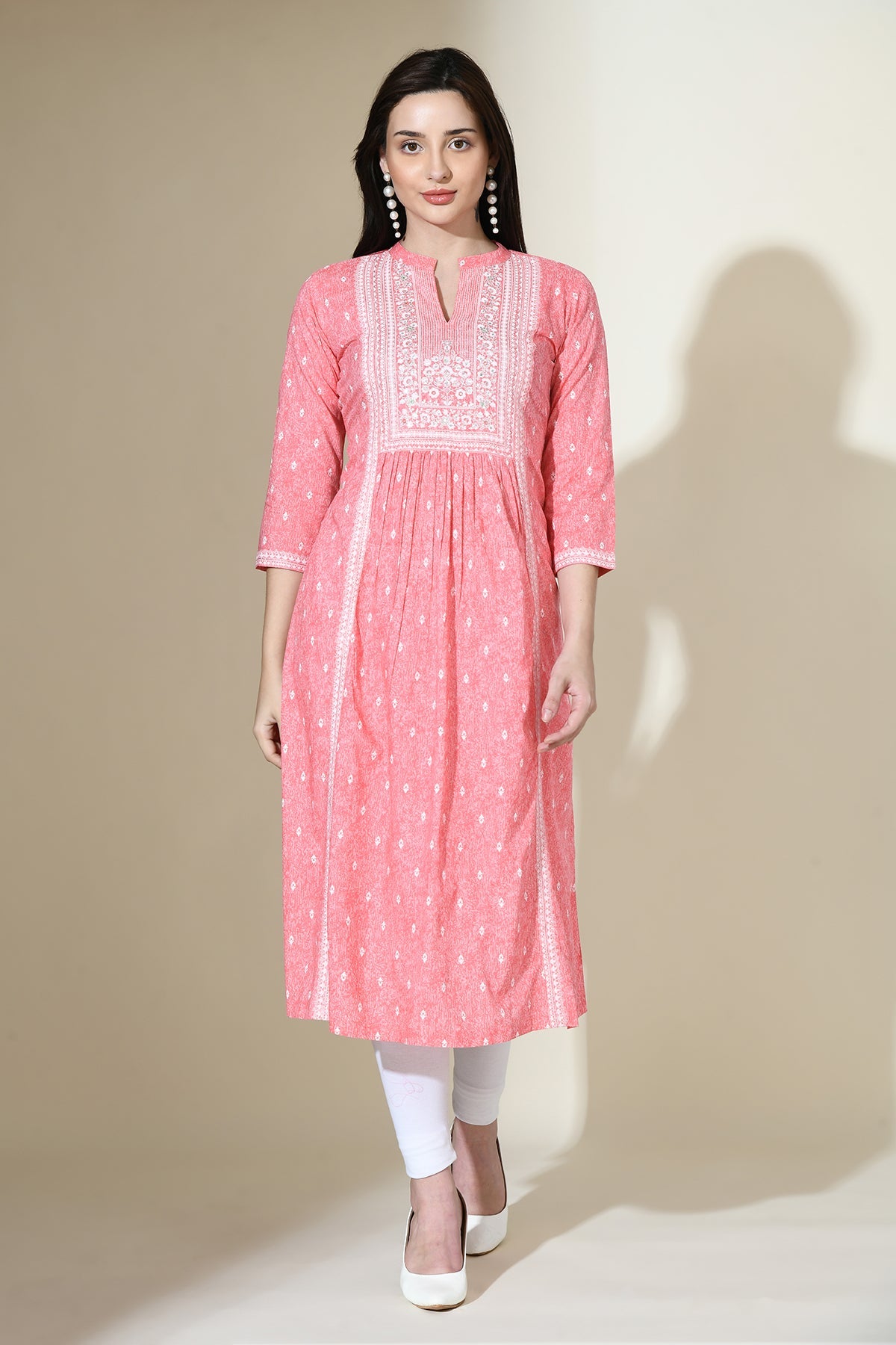 Pink Printed Dress