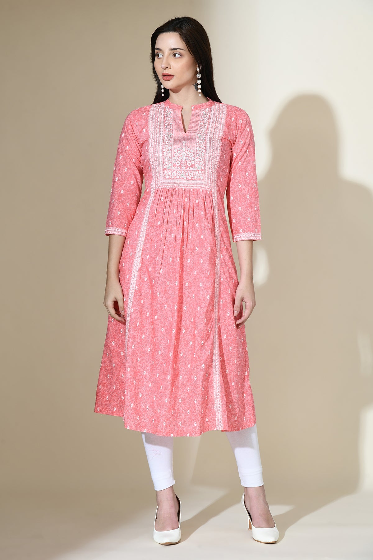 Pink Printed Dress