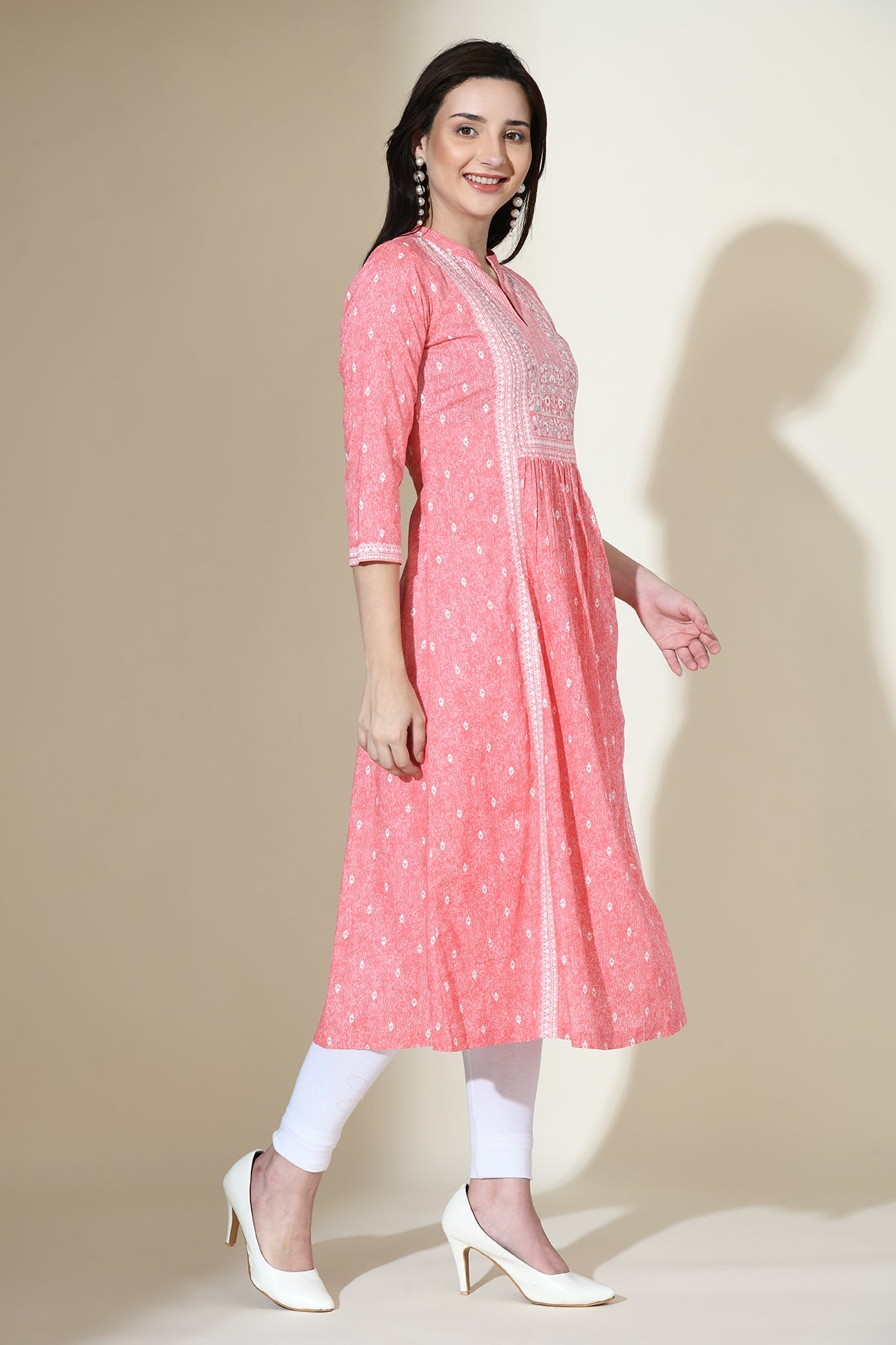 Pink Printed Dress