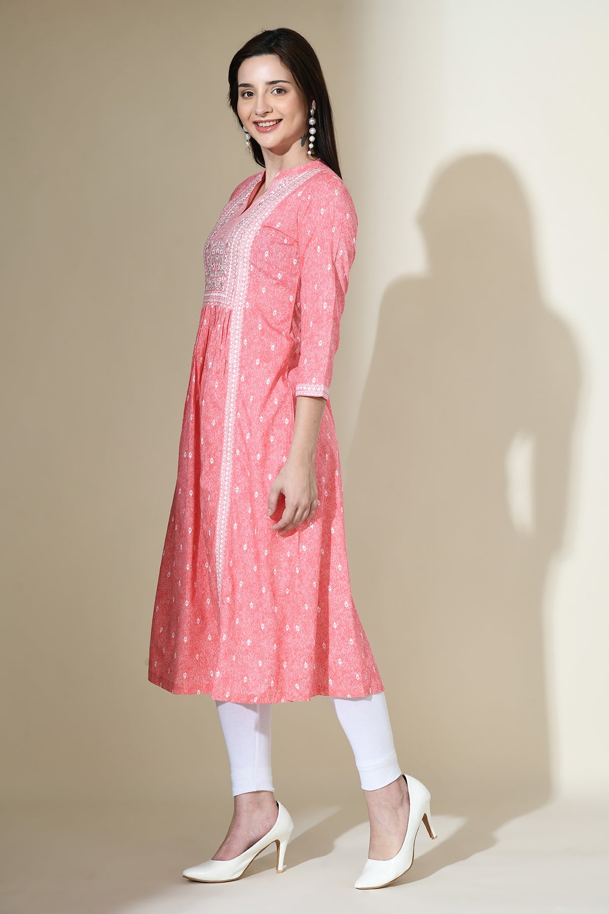 Pink Printed Dress
