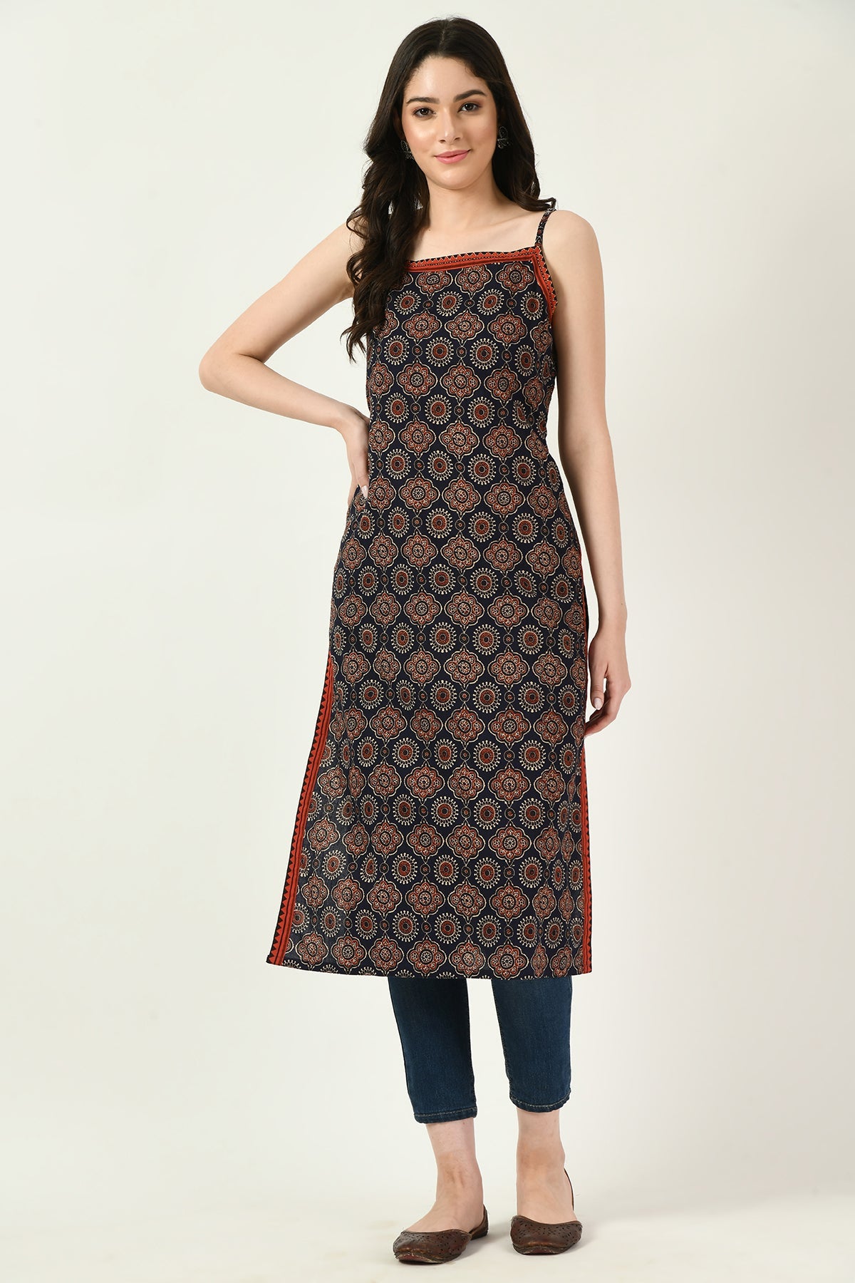 Blue Printed Kurta