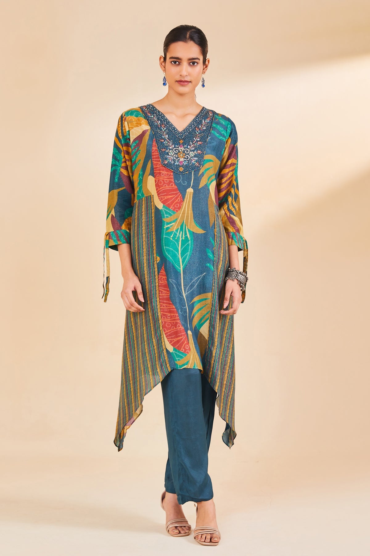 Multi Printed Kurta Set
