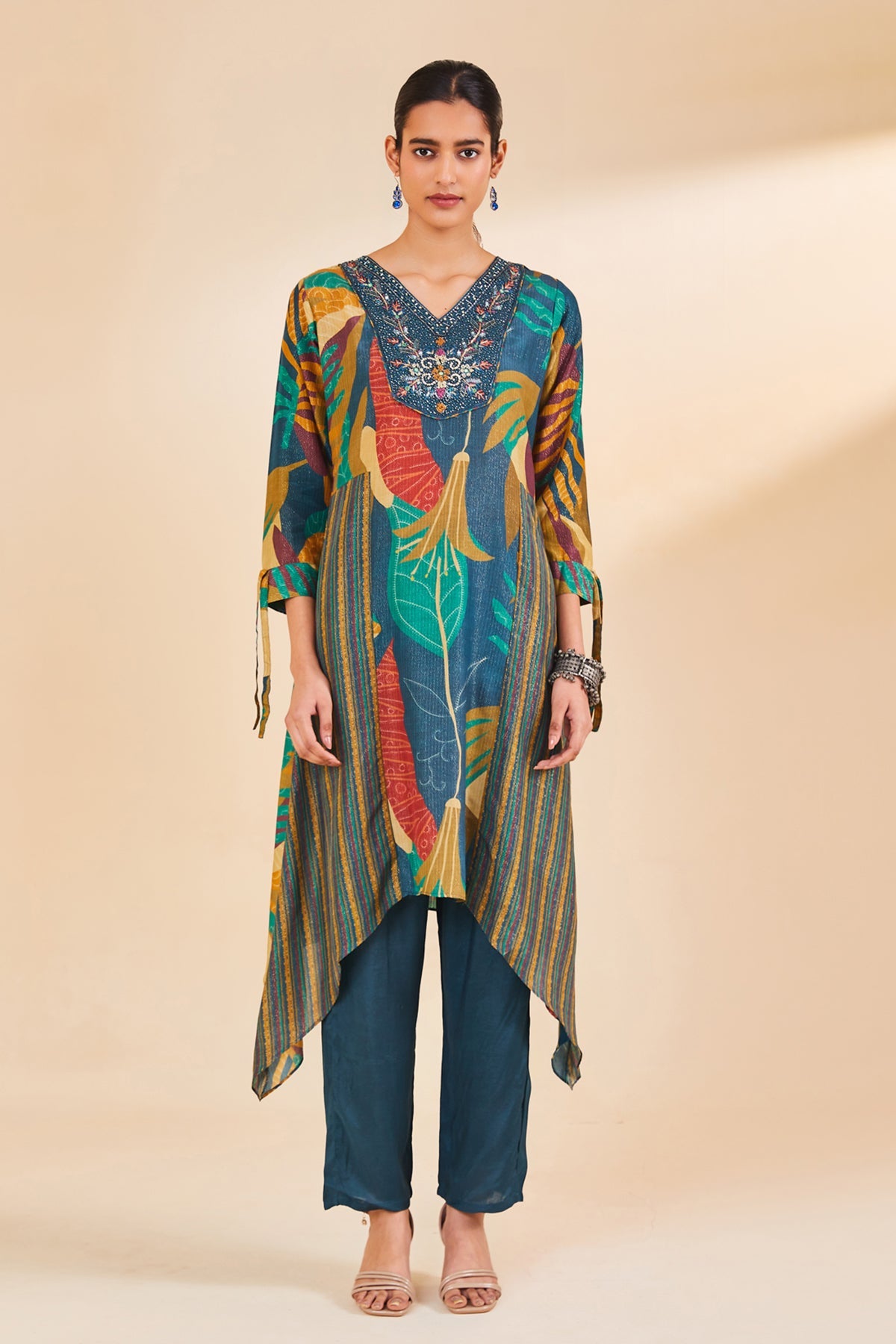 Multi Printed Kurta Set