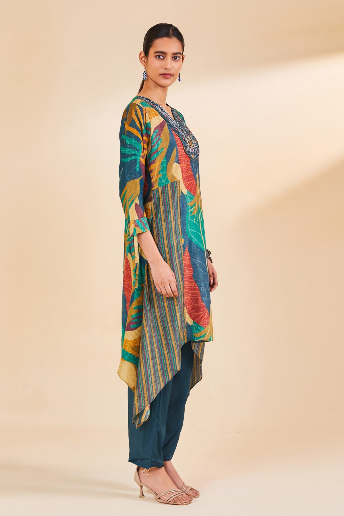 Multi Printed Kurta Set
