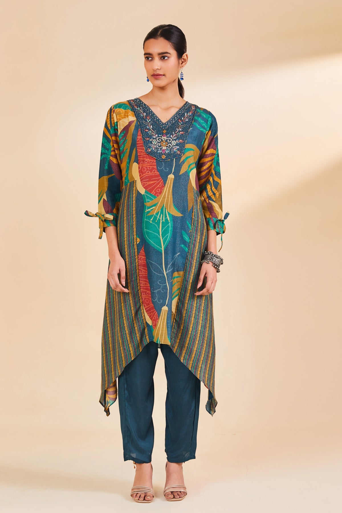 Multi Printed Kurta Set