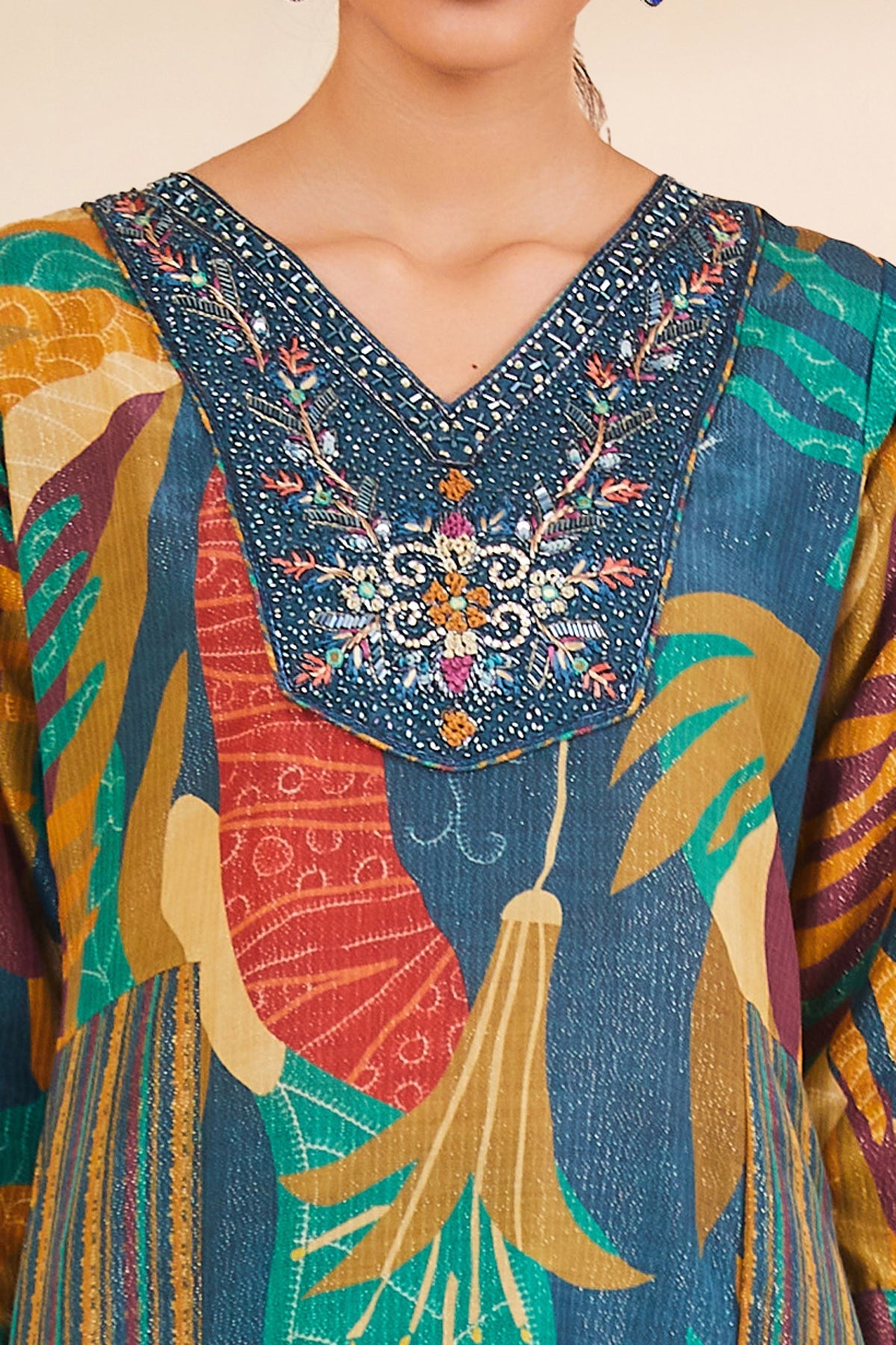 Multi Printed Kurta Set