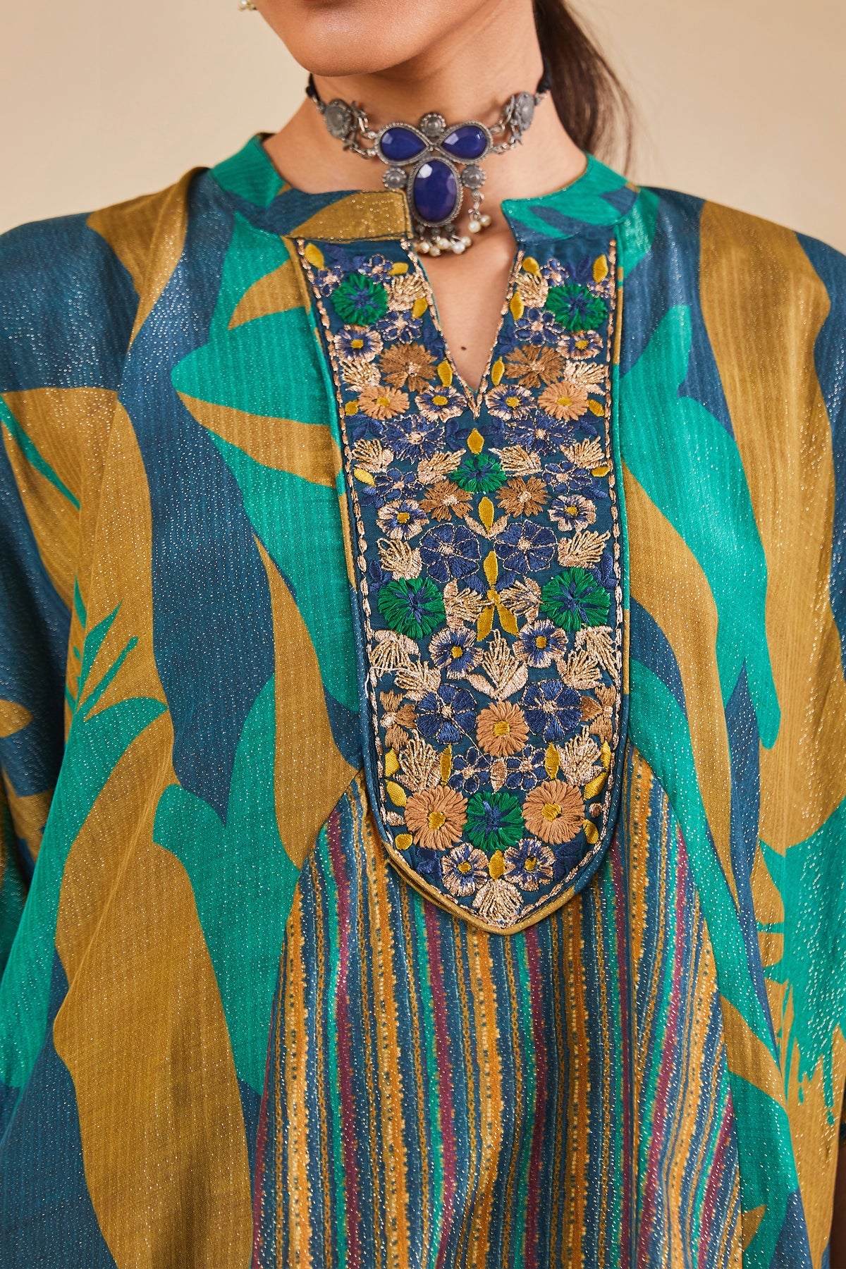 Multi Printed Kurta Set