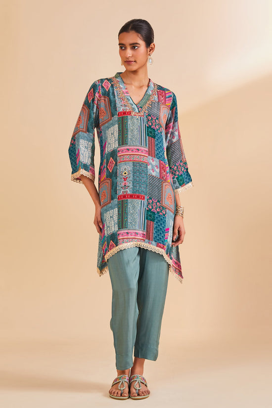 Multi Printed Kurta Set