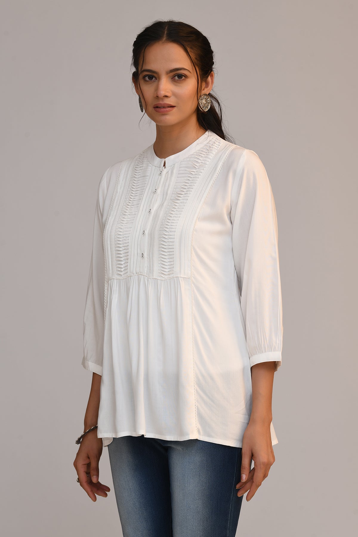 White Pintex Top