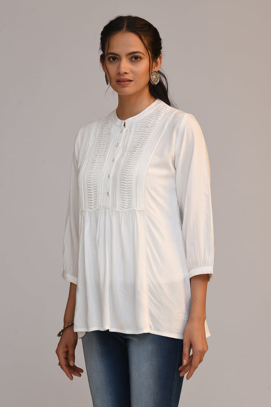 White Pintex Top