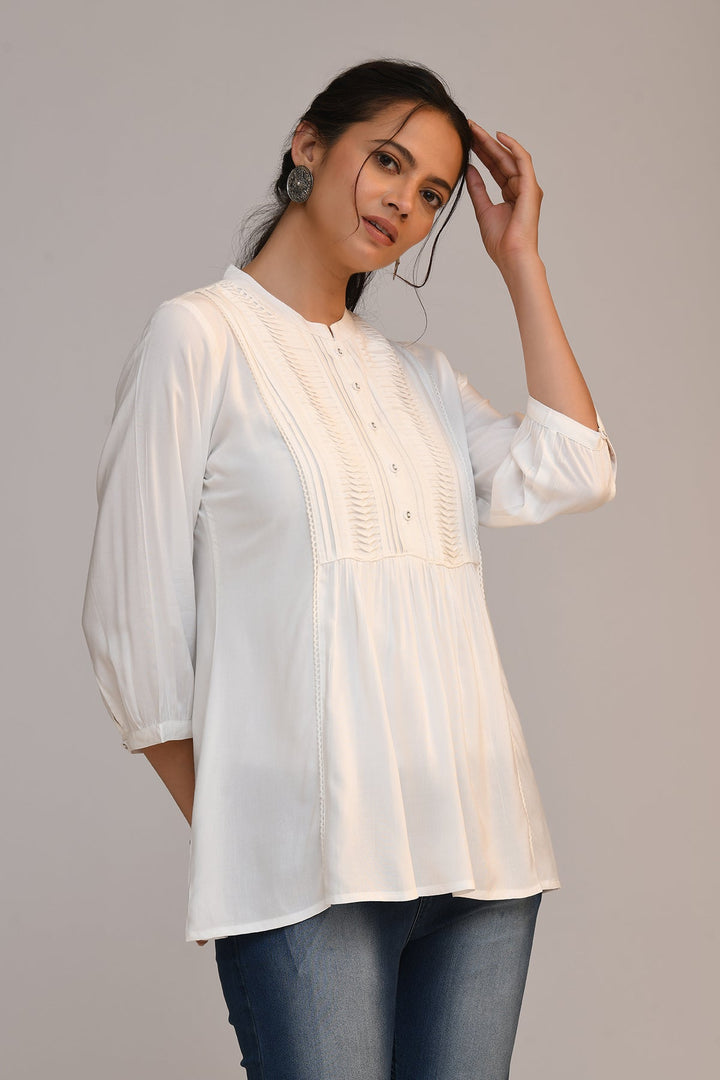White Pintex Top