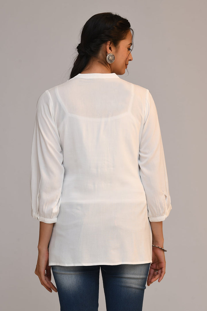 White Pintex Top