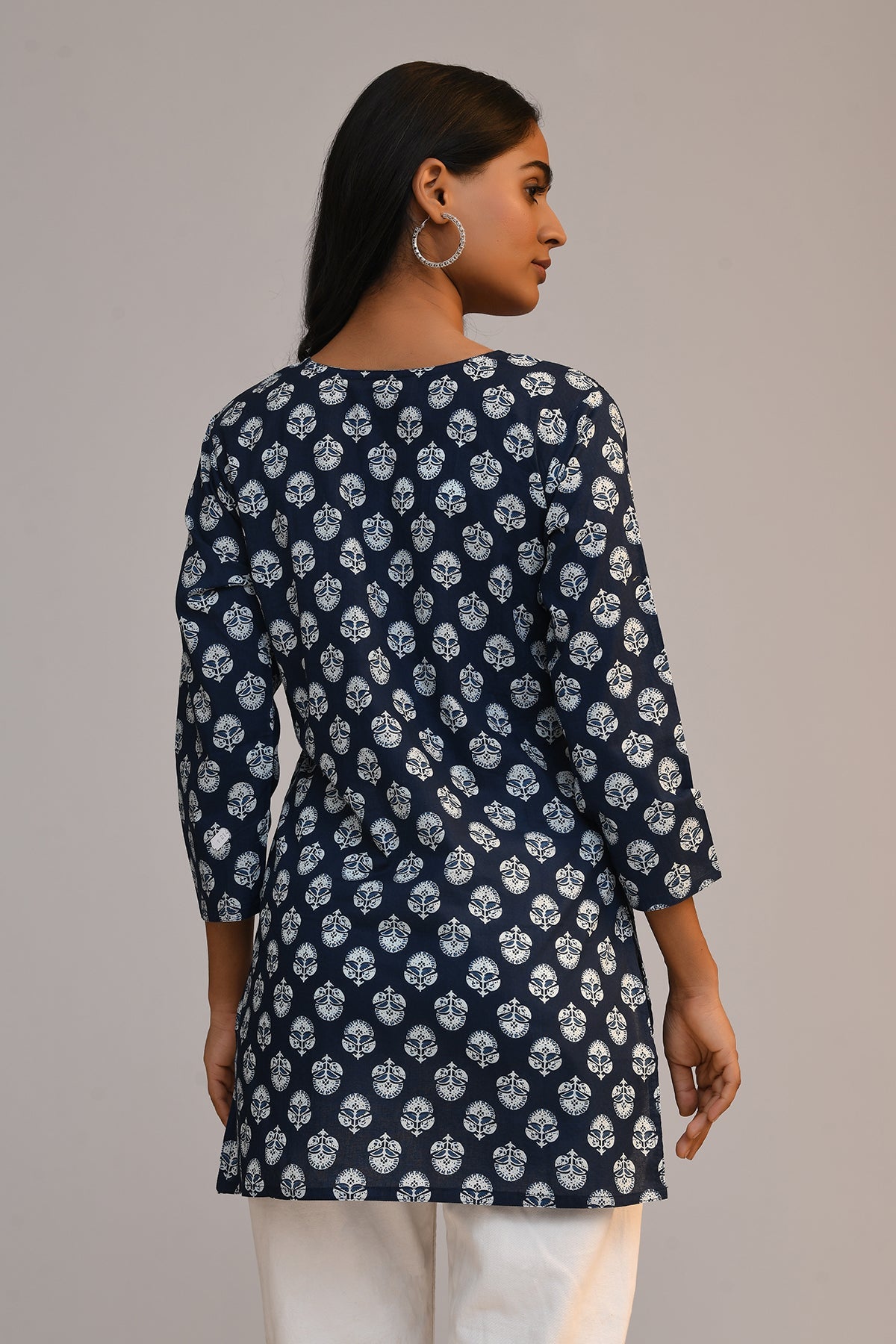 Blue Pintex Top