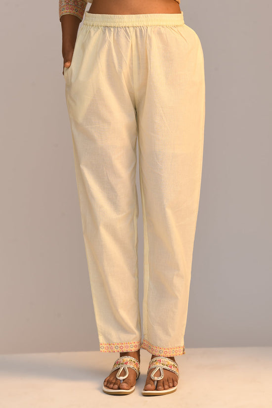 Cream Printed Kurta Set