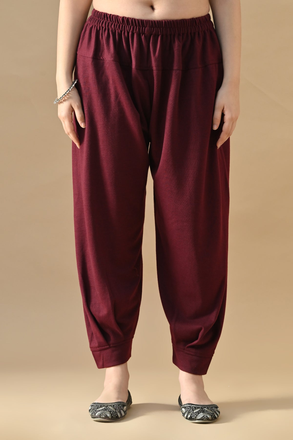 Winter Black Ethnic Motifs Woven Co-Ord Set