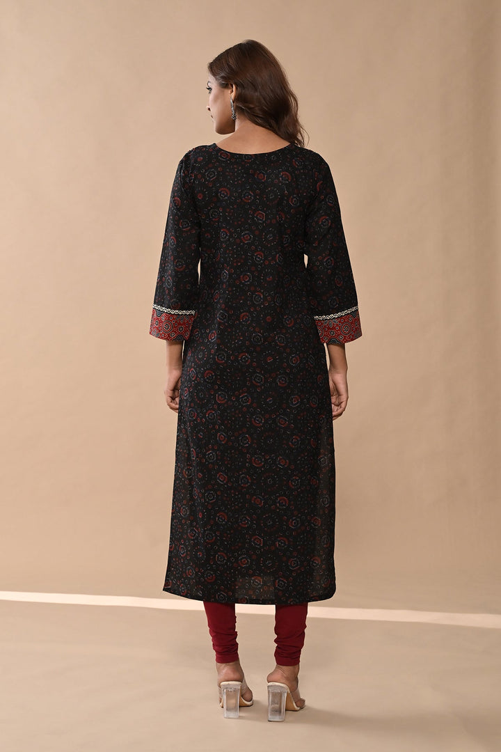 Multi Printed Straight Kurta