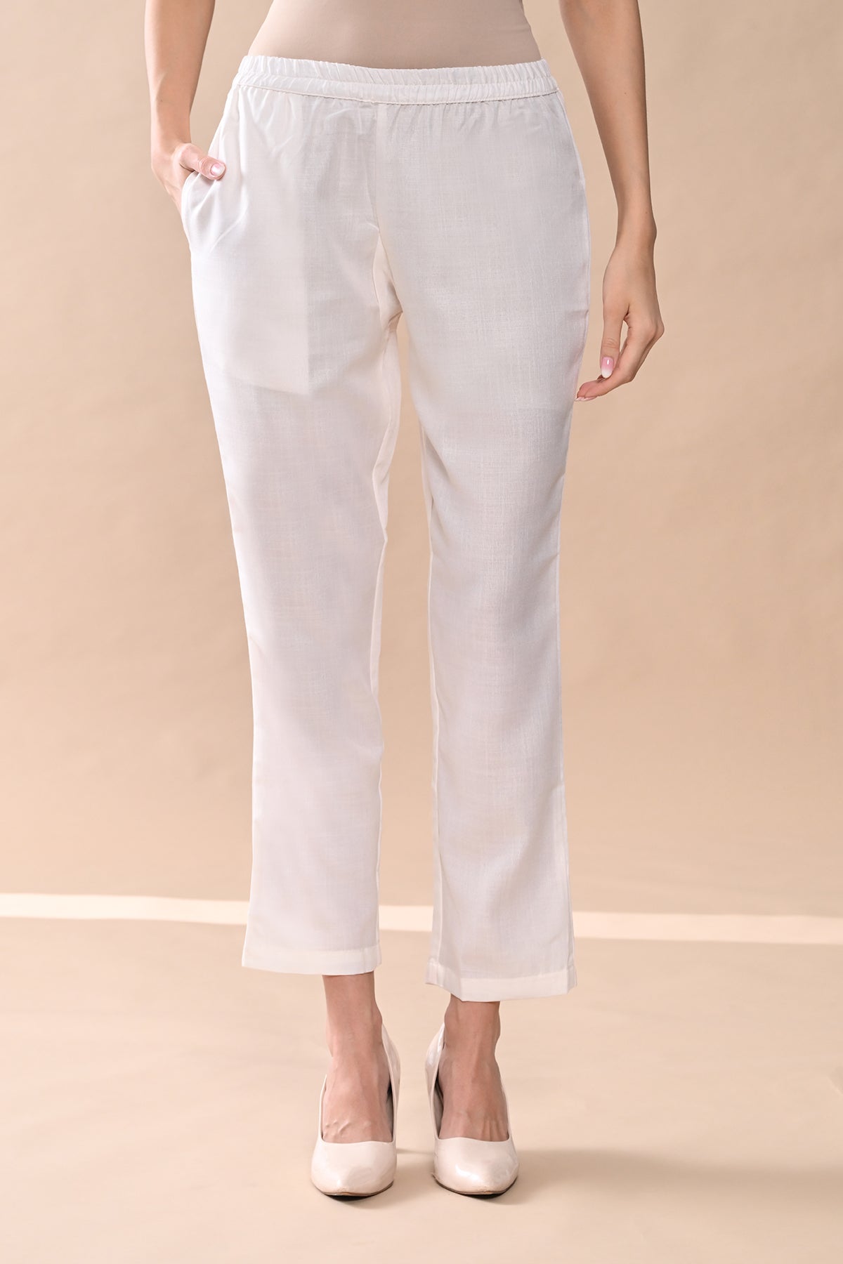 Cream Printed Kurta Set