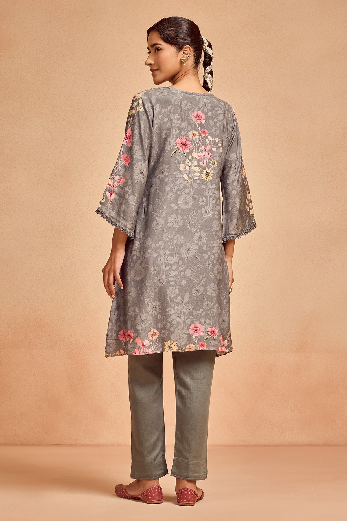Grey Printed Co-Ord Set