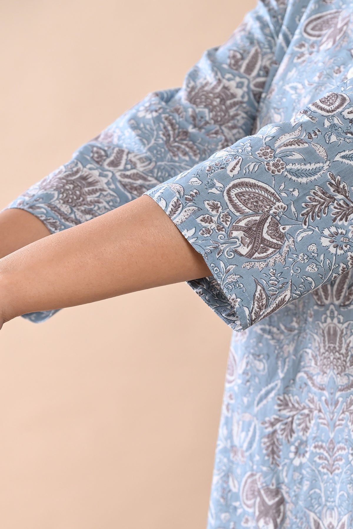 Blue Printed Kurta Set