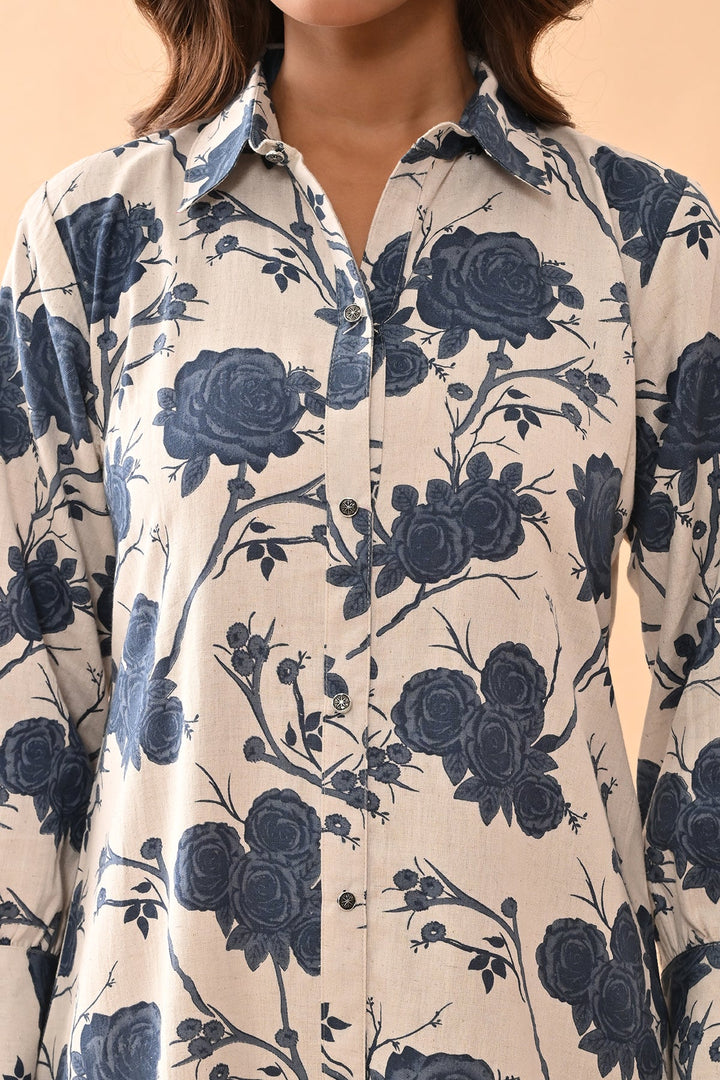 Cream Printed Tunic