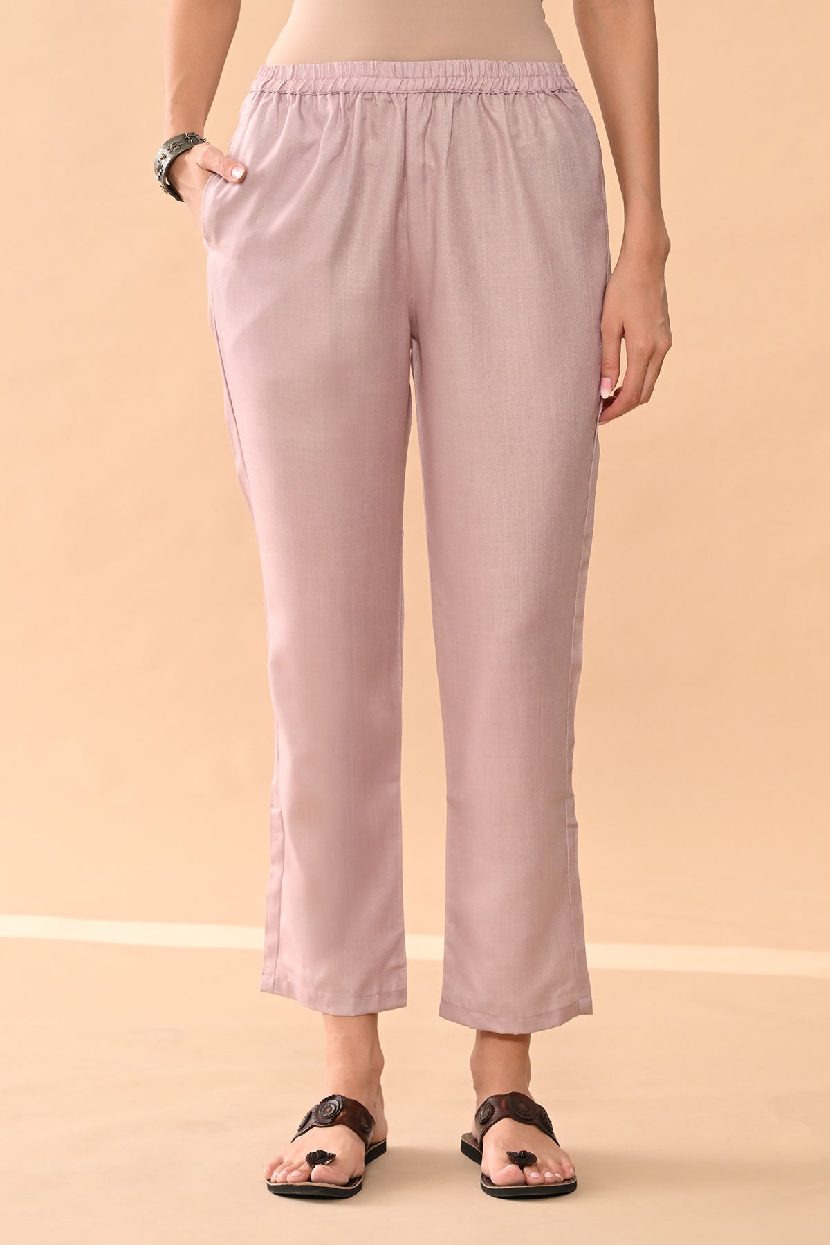 Cream Printed Kurta Set